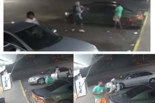 CAUGHT ON CAMERA: Shots fired after gas station robbery